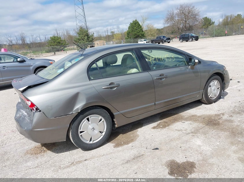 2007 HONDA CIVIC HYBRID VIN: JHMFA36237S030057