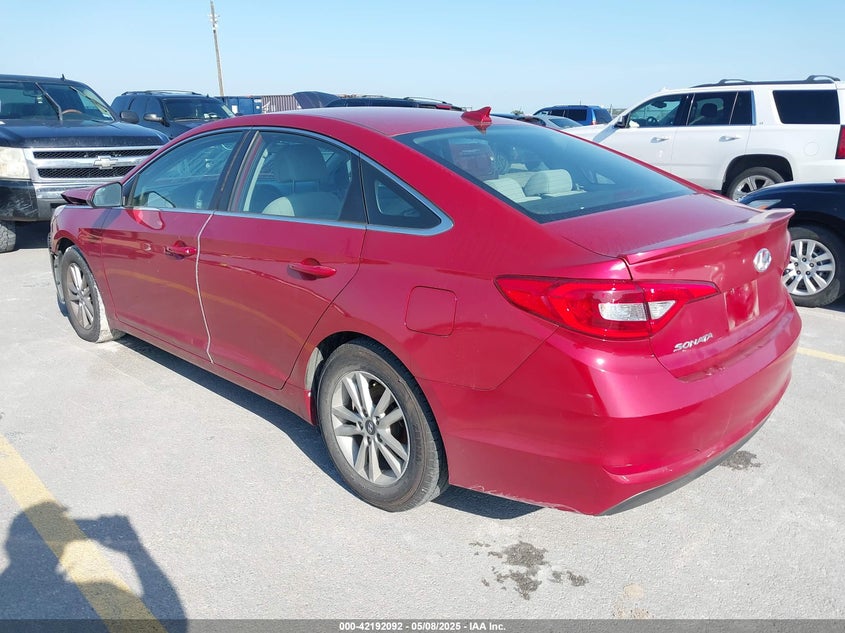 2017 HYUNDAI SONATA VIN: 5NPE24AFXHH530081