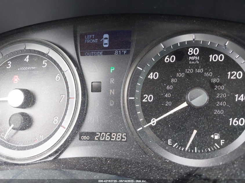 2008 LEXUS ES 350 VIN: JTHBJ46G982255116