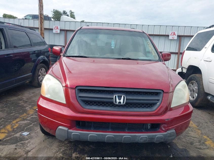 2004 Honda Pilot Ex-L VIN: 5FNYF18684B010489 Lot: 42193611