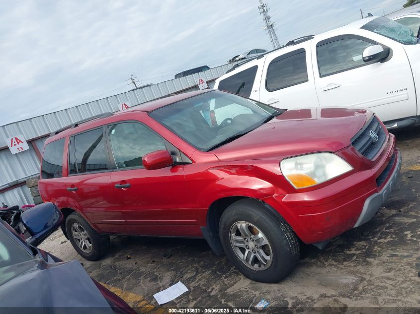 2004 Honda Pilot Ex-L VIN: 5FNYF18684B010489 Lot: 42193611