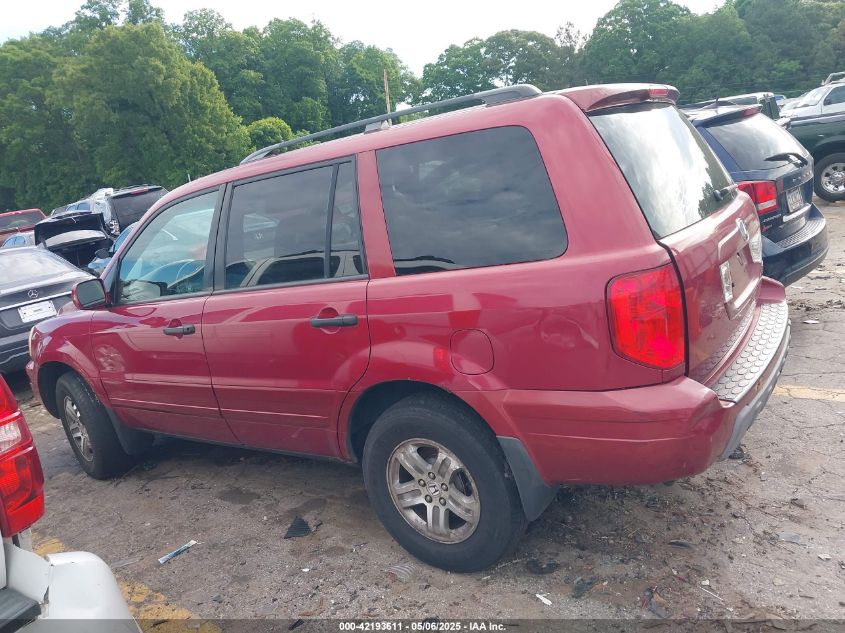 2004 Honda Pilot Ex-L VIN: 5FNYF18684B010489 Lot: 42193611