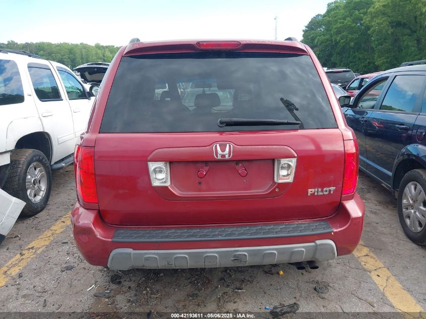 2004 Honda Pilot Ex-L VIN: 5FNYF18684B010489 Lot: 42193611