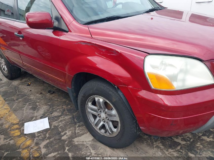 2004 Honda Pilot Ex-L VIN: 5FNYF18684B010489 Lot: 42193611