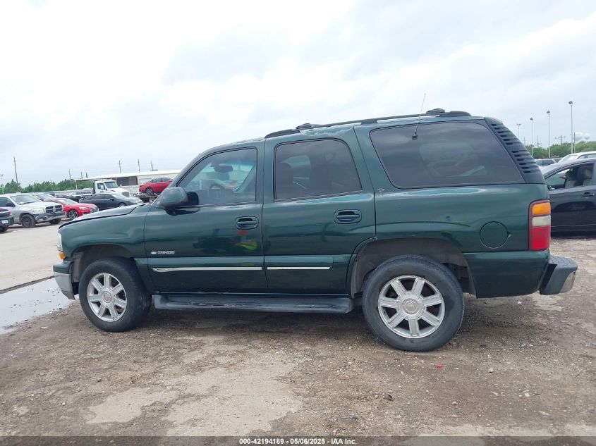 2001 Chevrolet Tahoe Lt VIN: 1GNEC13T41J155145 Lot: 42194189