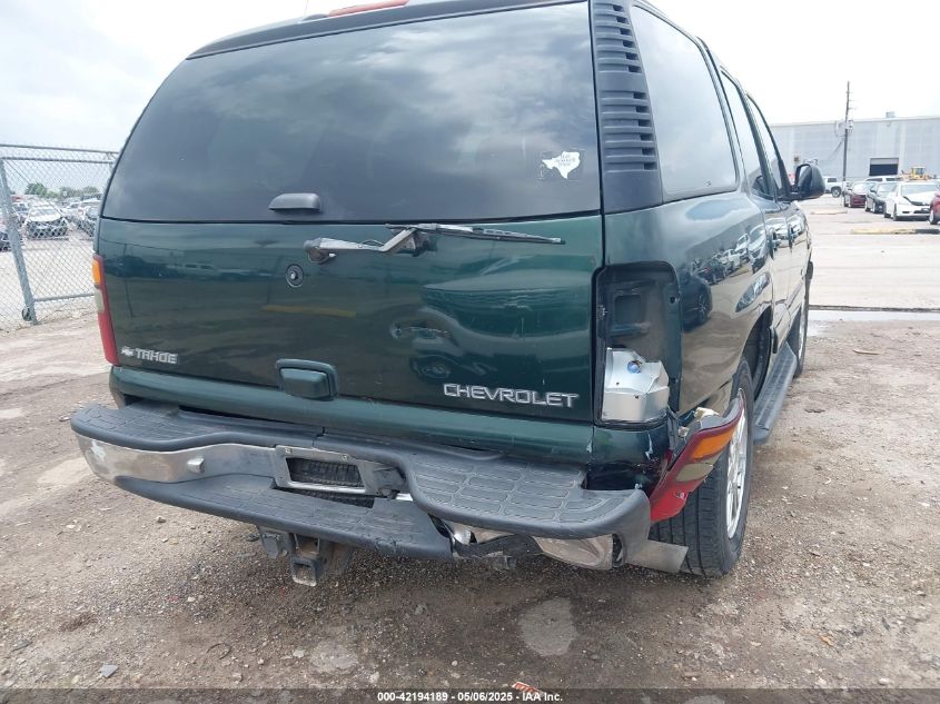 2001 Chevrolet Tahoe Lt VIN: 1GNEC13T41J155145 Lot: 42194189