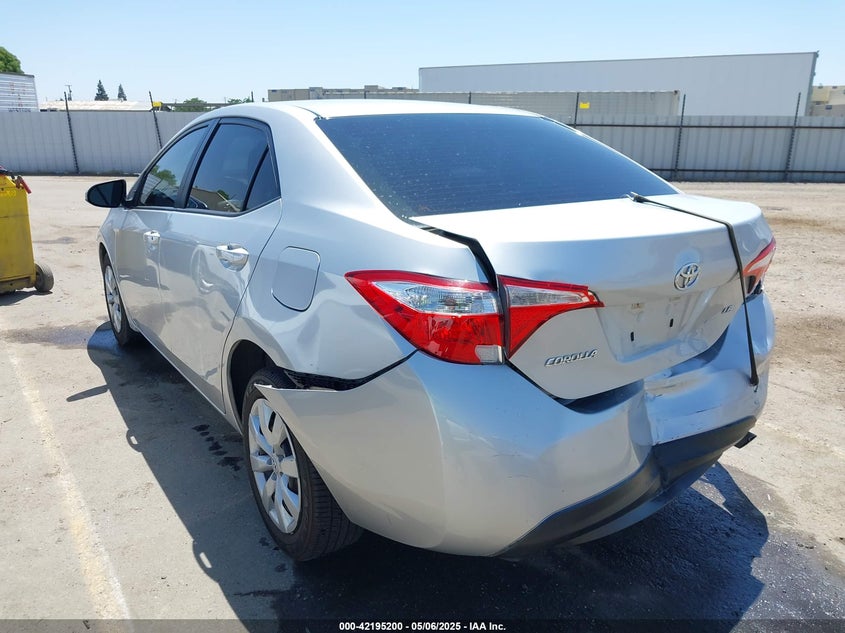 2016 TOYOTA COROLLA VIN: 5YFBURHE0GP503383