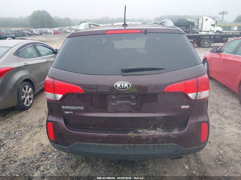 2015 Kia Sorento Lx V6 VIN: 5XYKTDA76FG565178 Lot: 42196426
