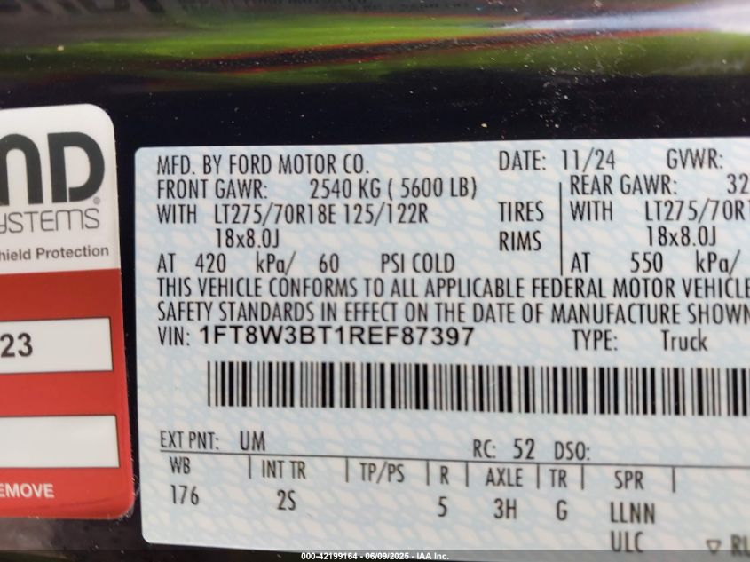 2024 Ford F-350 - 1FT8W3BT1REF87397