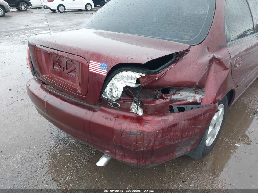 2001 Kia Sephia Ls VIN: KNAFB121115041920 Lot: 42199176