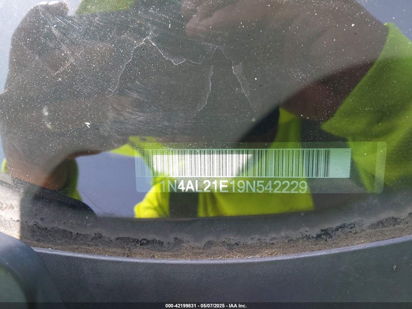2009 NISSAN ALTIMA VIN: 1N4AL21E19N542229
