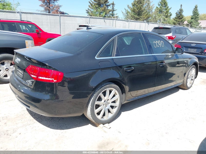 2012 AUDI A4 VIN: WAUFFAFL1CA119879