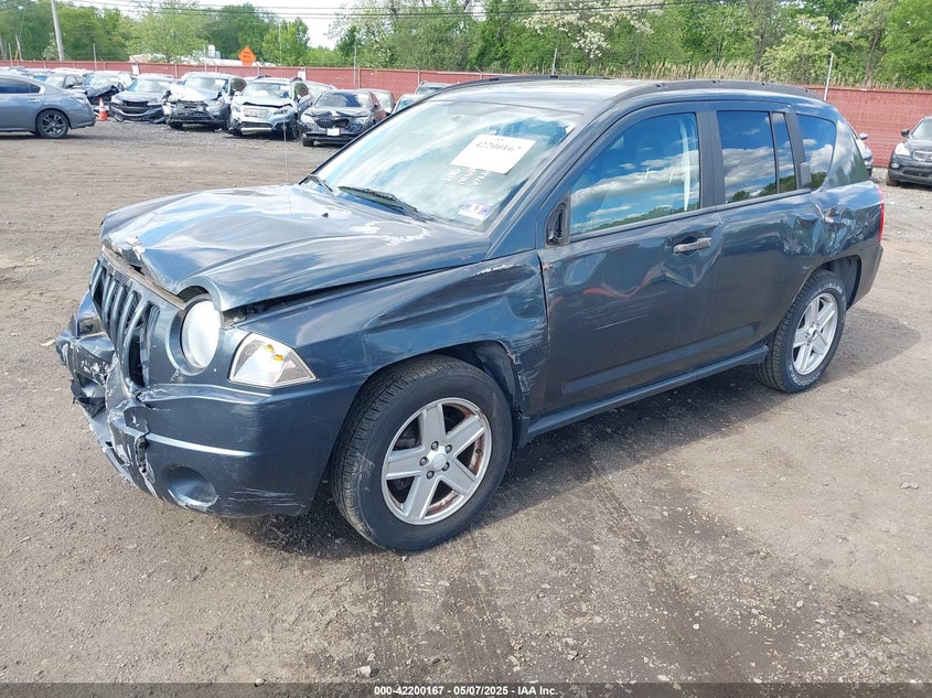 2007 Jeep Compass Sport blue other gasoline 1J8FT47WX7D390300 photo #3