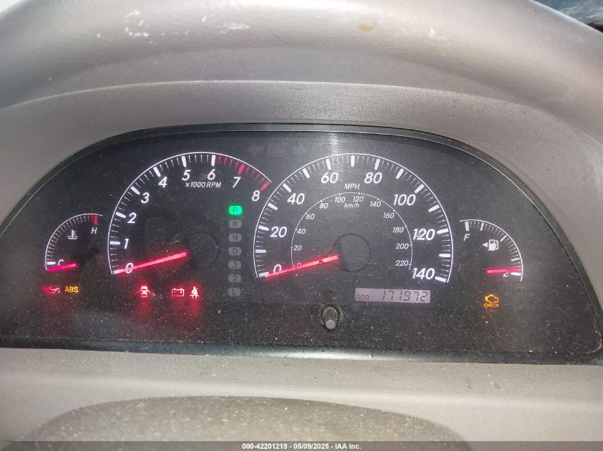 2005 Toyota Camry Xle VIN: 4T1BE30K65U993304 Lot: 42201219