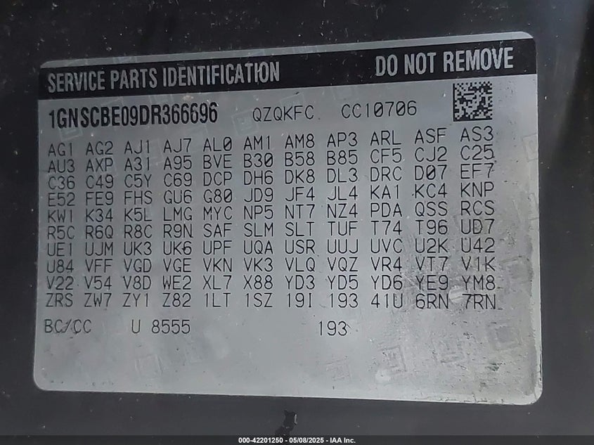 2013 CHEVROLET TAHOE C1500 LT - 1GNSCBE09DR366696