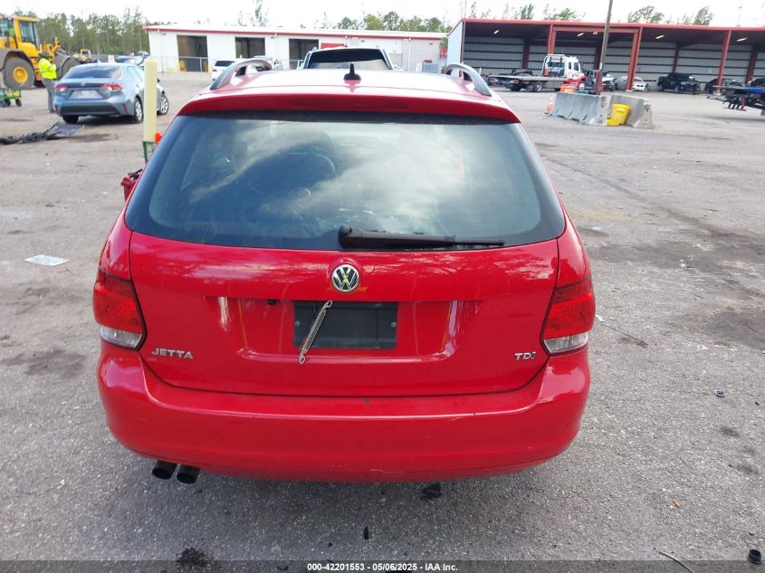 2013 Volkswagen Jetta Sportwagen 2.0L Tdi VIN: 3VWPL7AJ6DM621068 Lot: 42201553