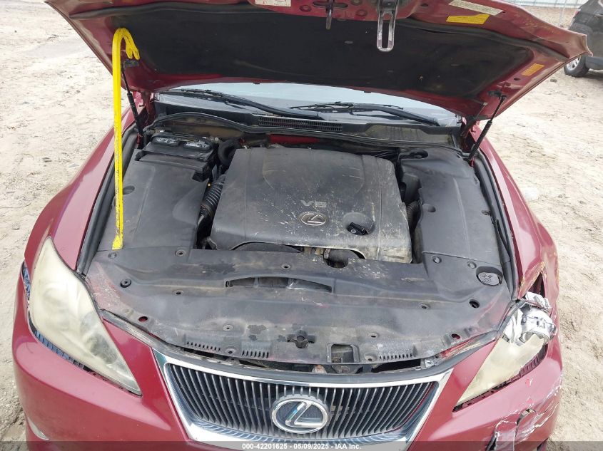 2007 Lexus Is 250 VIN: JTHCK262772016186 Lot: 42201625