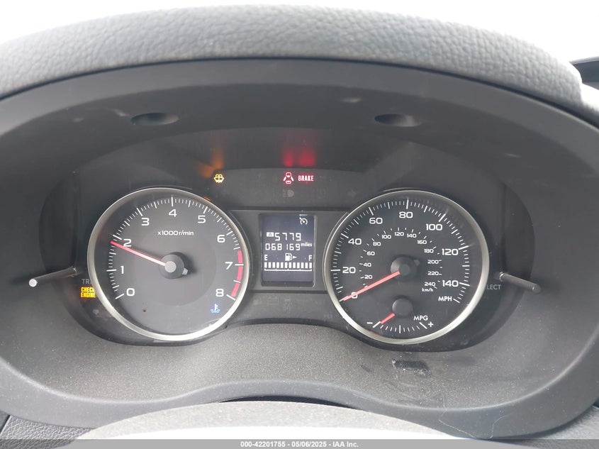 VIN JF2GPAAC1HG274210 2017 SUBARU CROSSTREK 2.0I