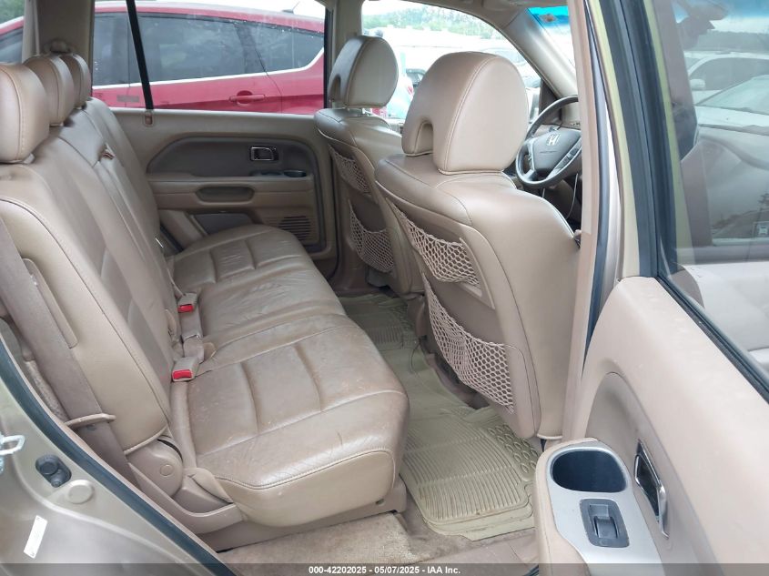 2006 Honda Pilot Ex-L VIN: 5FNYF18506B010075 Lot: 42202025