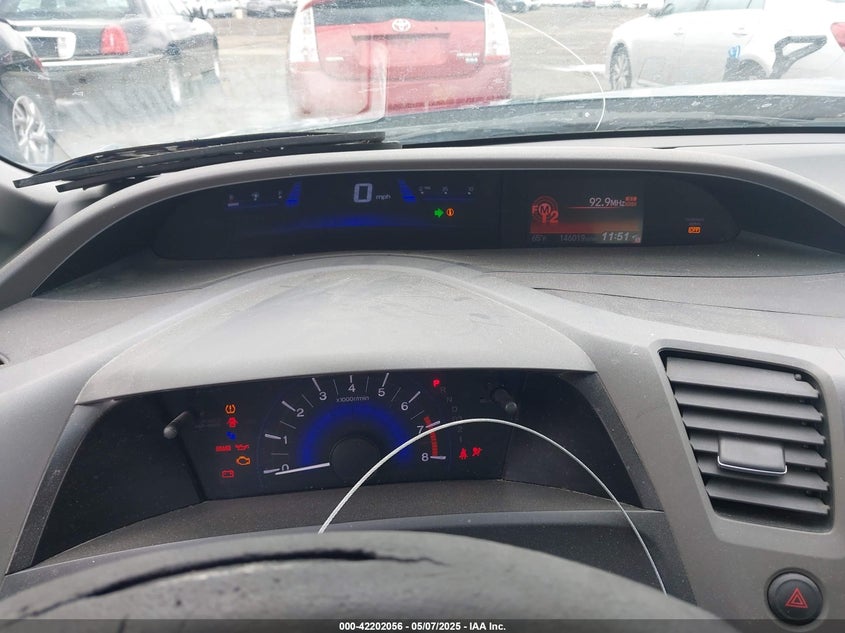 2012 HONDA CIVIC VIN: 19XFB2F80CE024615