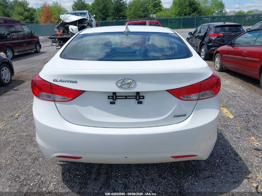 2012 Hyundai Elantra Limited VIN: 5NPDH4AE8CH130966 Lot: 42202590