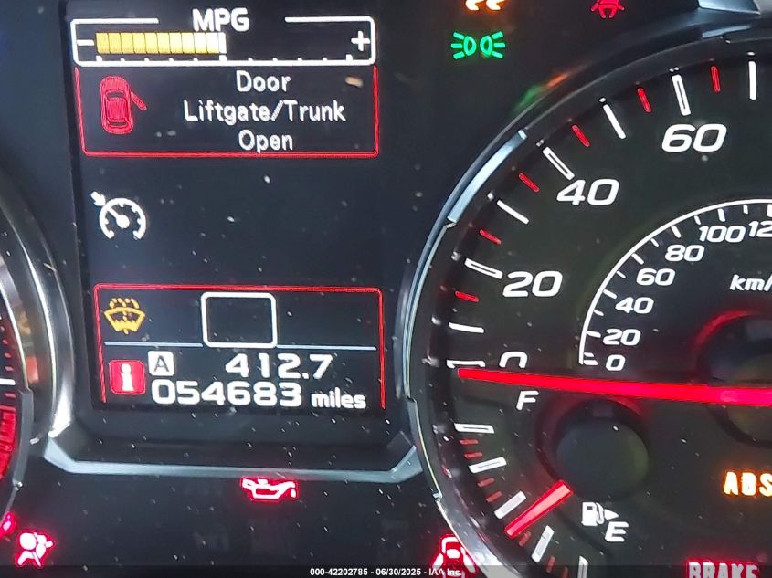 2019 Subaru Wrx VIN: JF1VA1A68K9815580 Lot: 42202785