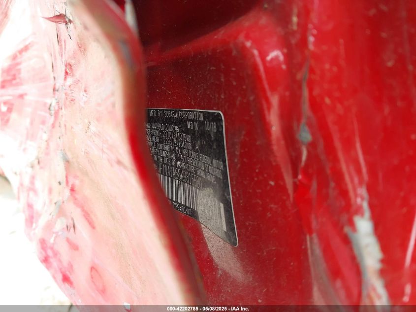 2019 Subaru Wrx VIN: JF1VA1A68K9815580 Lot: 42202785