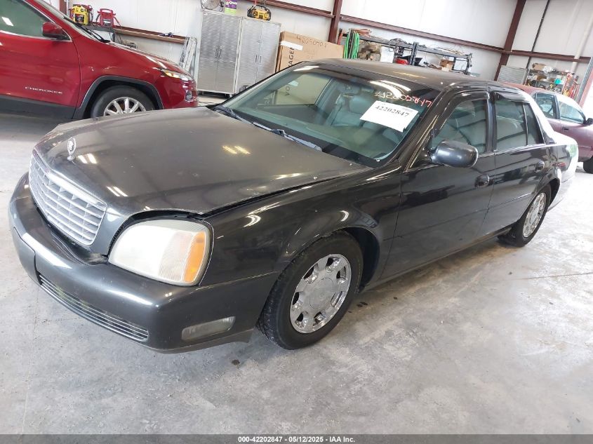 1G6KD54Y51U279968 2001 CADILLAC DE VILLE photo no. 2