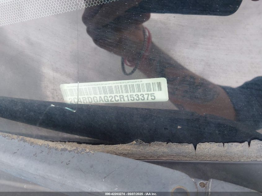2012 Ram Cargo C/V VIN: 2C4RDGAG2CR153375 Lot: 42203274