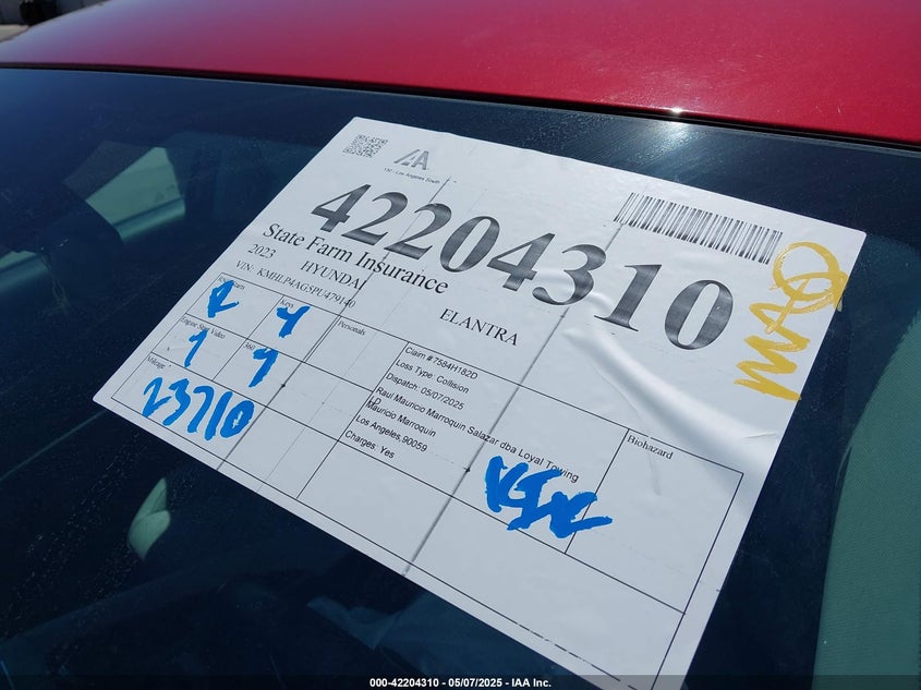 2023 HYUNDAI ELANTRA LIMITED - KMHLP4AG5PU479140