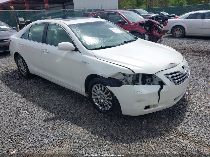2007 Toyota Camry Hybrid white sedan hybrid 4T1BB46K77U015340 photo #1