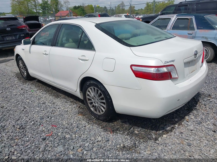 2007 Toyota Camry Hybrid white sedan hybrid 4T1BB46K77U015340 photo #4