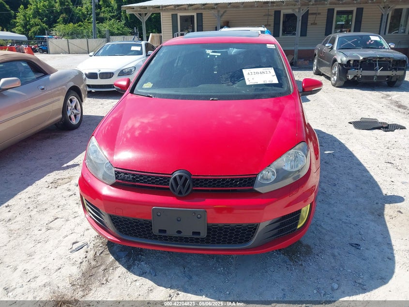 2011 VOLKSWAGEN GTI VIN: WVWGD7AJ6BW208967