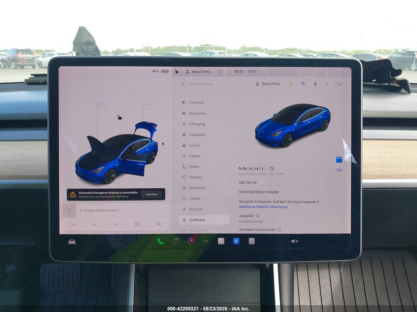 2020 TESLA MODEL 3 STANDARD RANGE PLUS REAR-WHEEL DRIVE/STANDARD RANGE REAR-WHEEL DRIVE - 5YJ3E1EA1LF745688