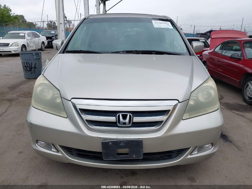 2006 Honda Odyssey Touring VIN: 5FNRL38826B033960 Lot: 42206563