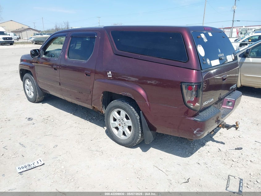 2007 HONDA RIDGELINE VIN: 2HJYK165X7H512811