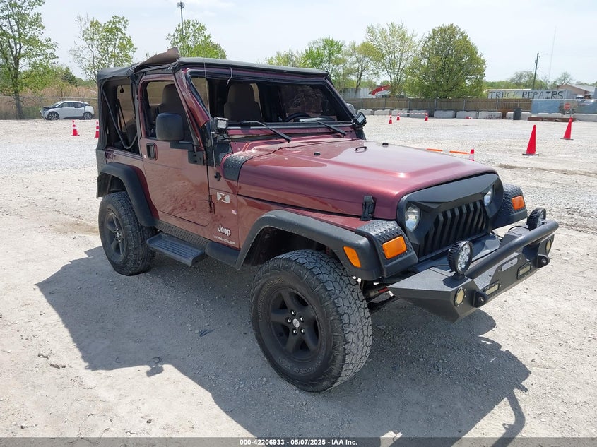 2003 Jeep Wrangler X purple other gasoline 1J4FA39SX3P330361 photo #1