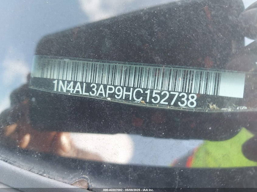 VIN 1N4AL3AP9HC152738 2017 NISSAN ALTIMA 2.5 SV