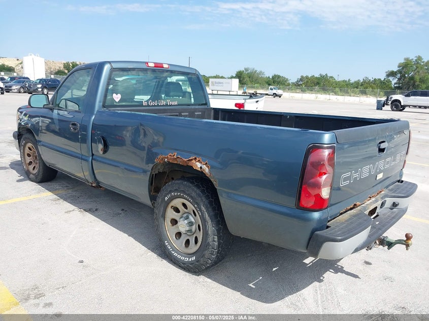 2007 CHEVROLET SILVERADO 1500 CLASSIC VIN: 1GCEC14X87Z161924