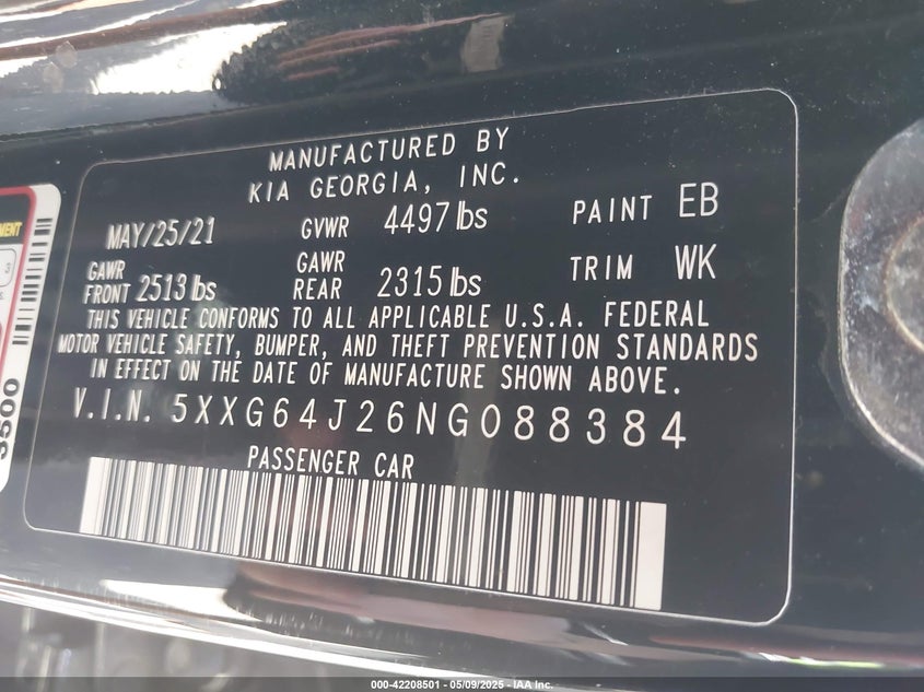 2022 KIA K5 GT-LINE - 5XXG64J26NG088384