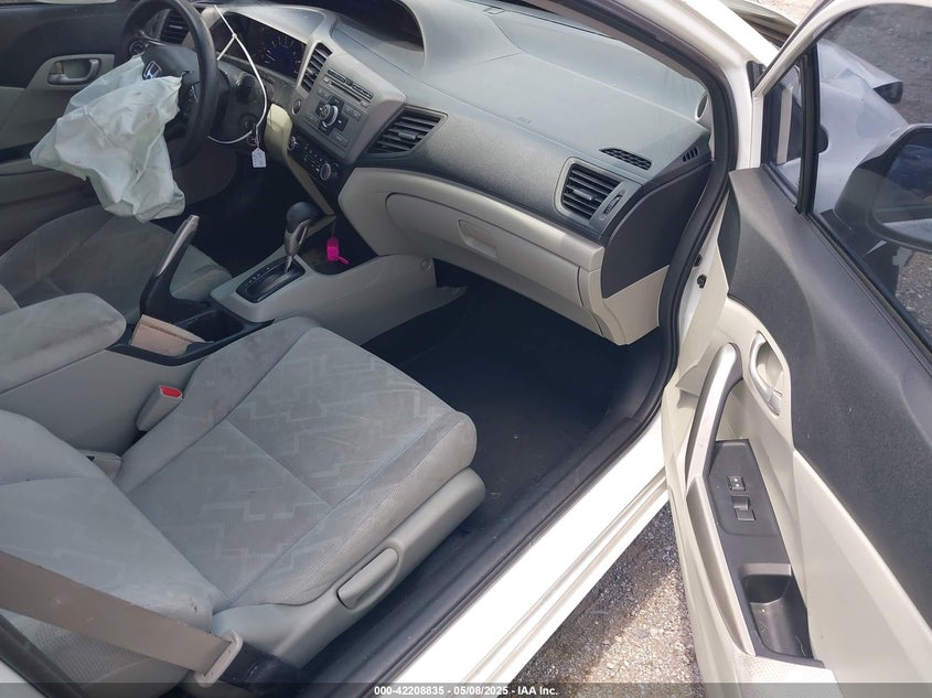 2012 HONDA CIVIC VIN: 2HGFG3B50CH564345