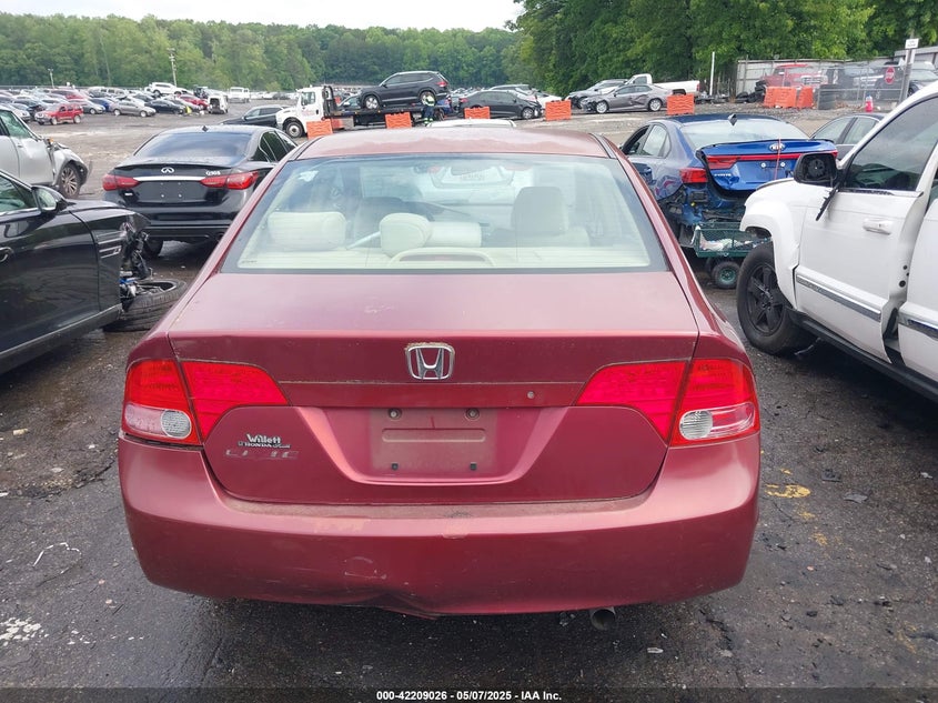 2008 HONDA CIVIC VIN: 1HGFA16518L058985