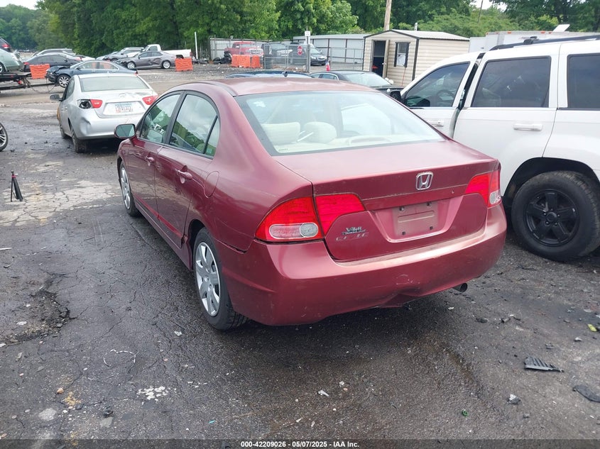 2008 HONDA CIVIC VIN: 1HGFA16518L058985