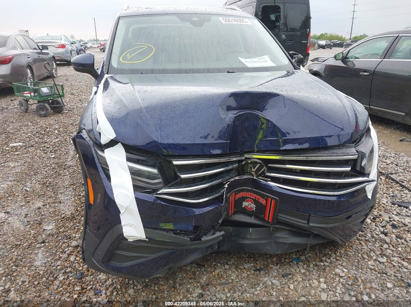 2022 VOLKSWAGEN TIGUAN 2.0L I-4 DI, DOHC, V(VIN: 3VV2B7AX8NM098143