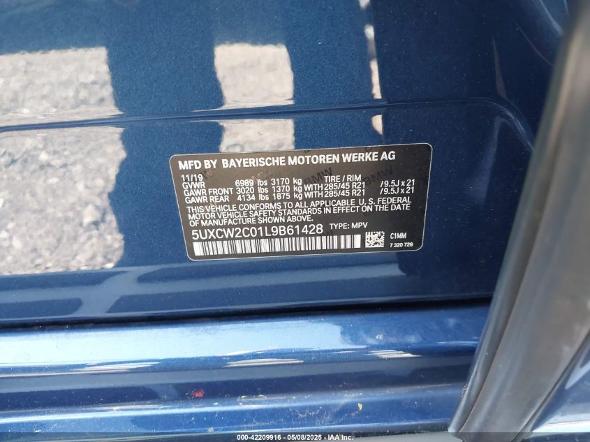 2020 BMW X7 - 5UXCW2C01L9B61428