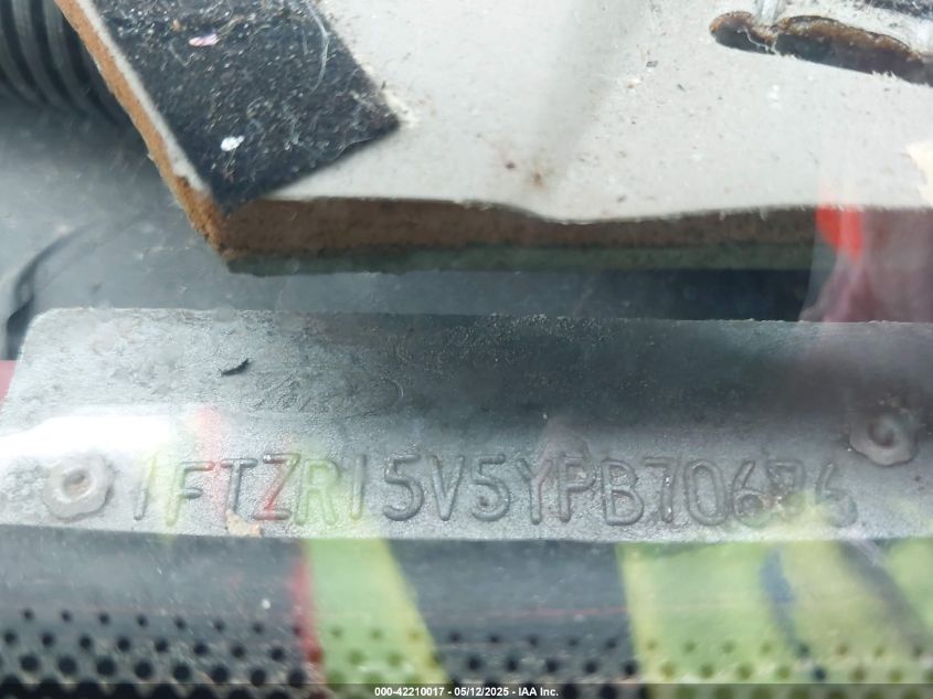 2000 Ford Ranger Xl/Xlt VIN: 1FTZR15V5YPB70686 Lot: 42210017