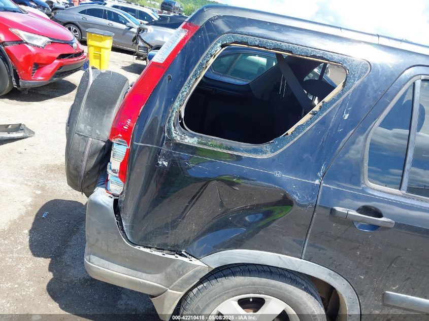 2006 Honda Cr-V Lx VIN: JHLRD68586C004130 Lot: 42210418