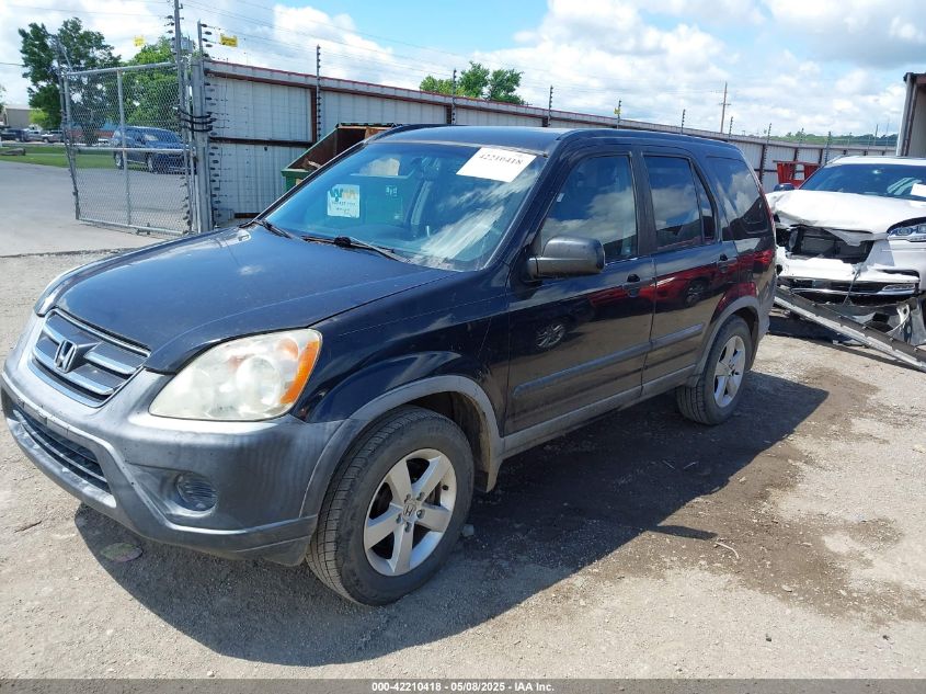 2006 Honda Cr-V Lx VIN: JHLRD68586C004130 Lot: 42210418