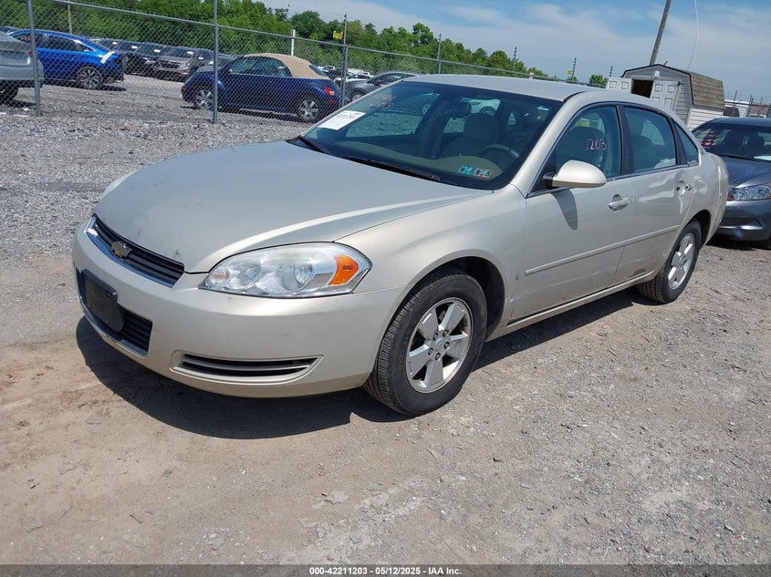 2008 CHEVROLET IMPALA VIN: 2G1WT58N281195123