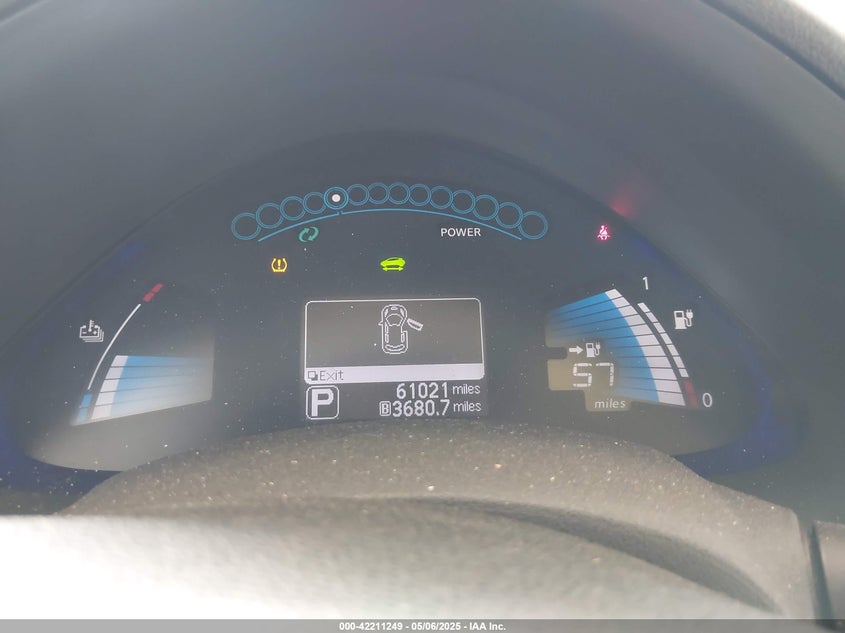 2013 NISSAN LEAF VIN: 1N4AZ0CP0DC405904